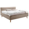 POLSTERBETT 180/200 cm  in Beige  - Eichefarben/Birkefarben, Konventionell, Holz/Textil (180/200cm) - Boxxx