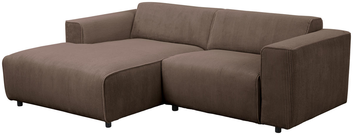 HÖRNSOFFA i manchester brun  - brun/svart, Design, textil/plast (161/234cm) - Livetastic