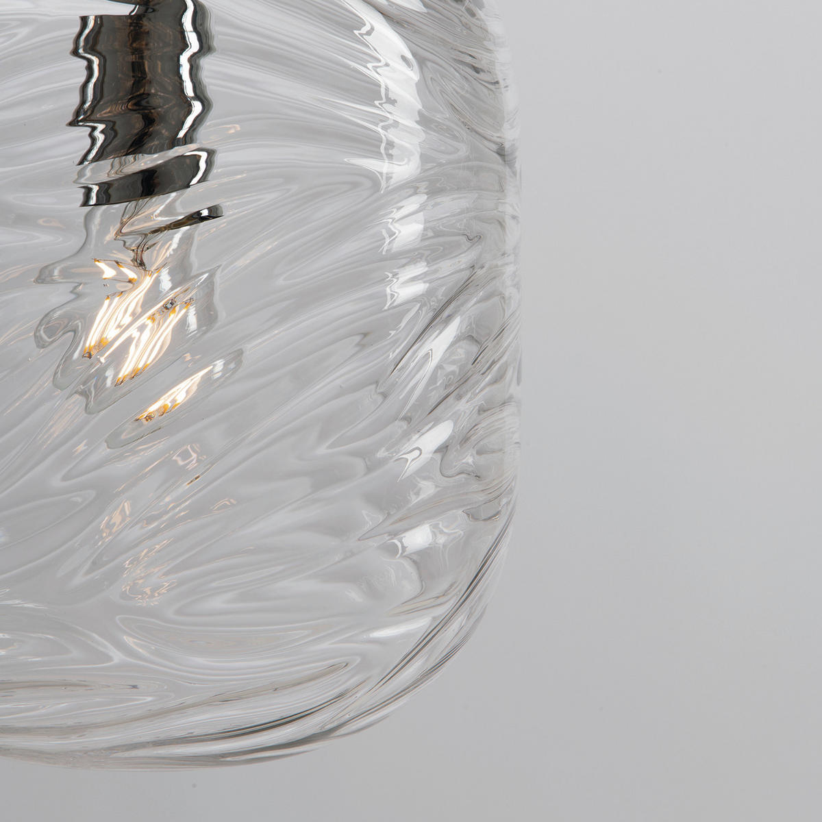 HÄNGELEUCHTE 24,5/30,6 cm  - Transparent, KONVENTIONELL, Glas (24,5/30,6cm)