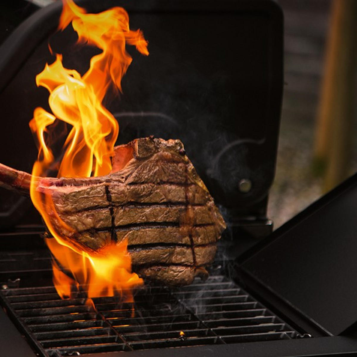 GASGRILL  Grau, Schwarz  - Schwarz/Grau, Basics, Metall (140/120/57cm) - Landmann