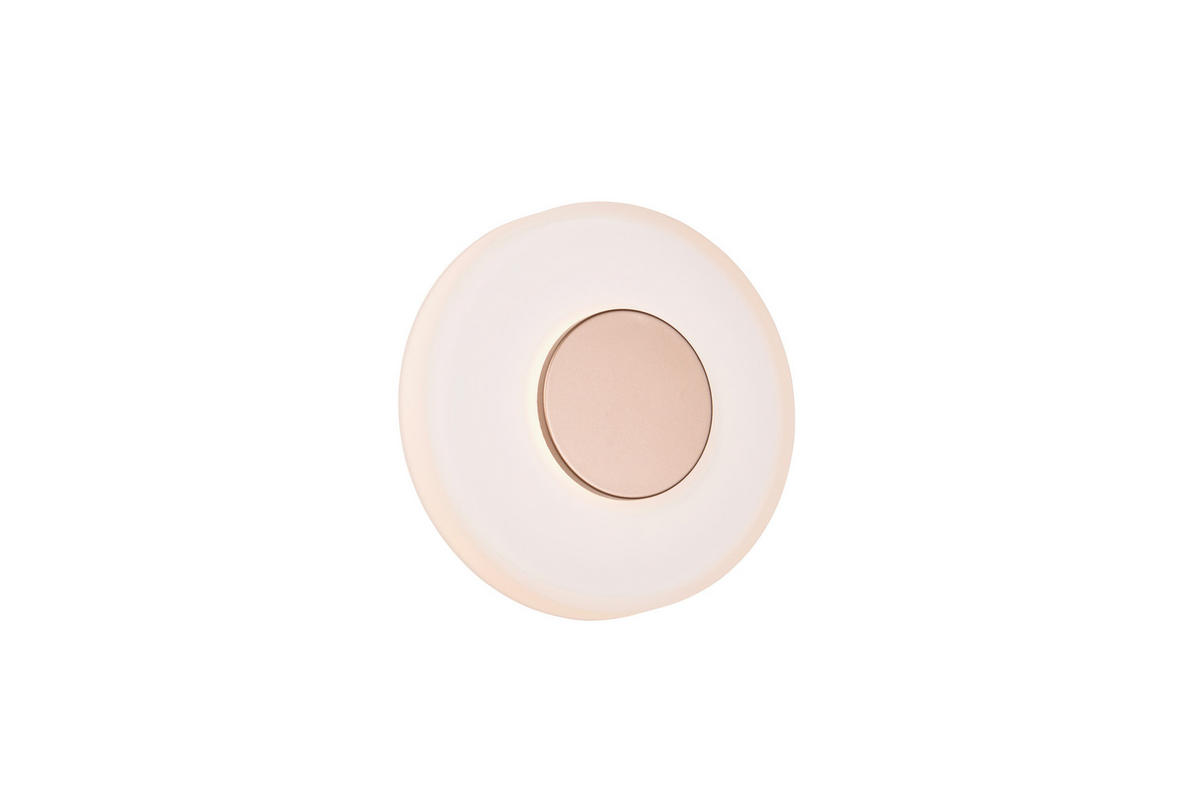 LED-WANDLEUCHTE CELESTE 22/4 cm   - Braun/Weiß, Design, Glas/Metall (22/4cm) - Trio Leuchten