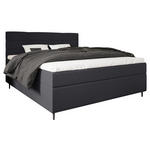BOXBETT 180/200 cm  in Dunkelgrau  - Dunkelgrau/Birkefarben, KONVENTIONELL, Holz/Textil (180/200cm) - Carryhome