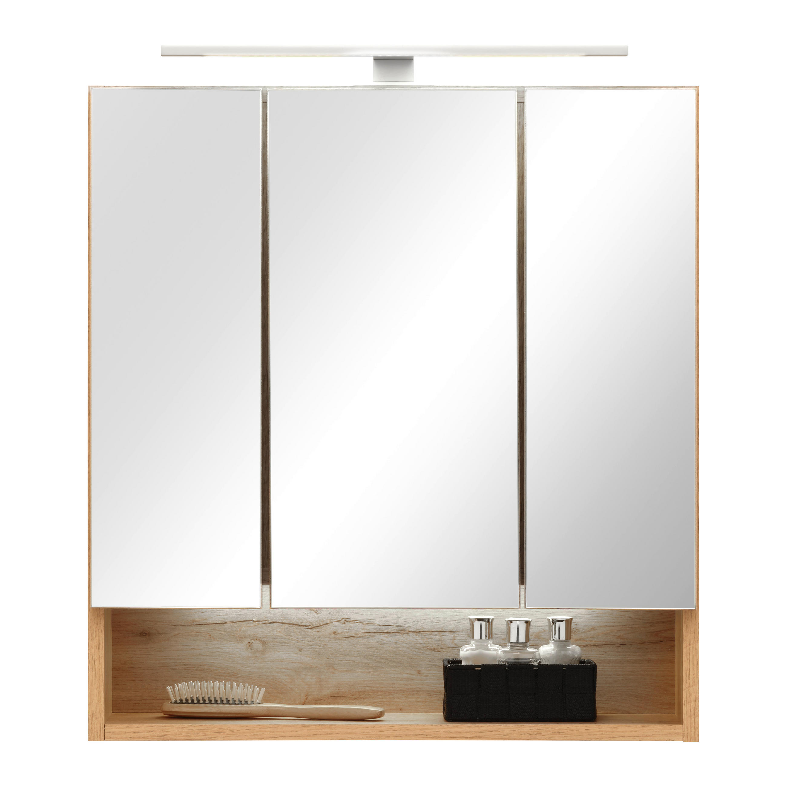 Spiegelschrank Jakarta 60/64/20 cm  - Eiche Wotan, MODERN, Glas/Holzwerkstoff (60/64/20cm) - Held
