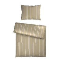 BETTWÄSCHE 2-teilig Satin 140/200 cm  - Beige, Textil (140/200cm) - Dieter Knoll