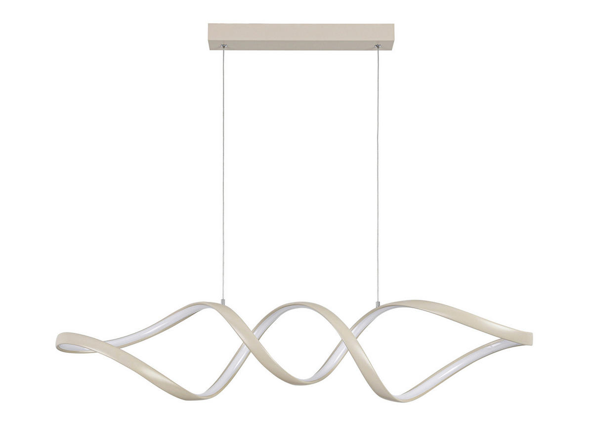 VISEČA LED-SVETILKA  Brownsville 24 W/2500 lm/3000 K/220-240 V/ - peščene barve, Design, kovina/umetna masa (100/22/120cm) - Novel