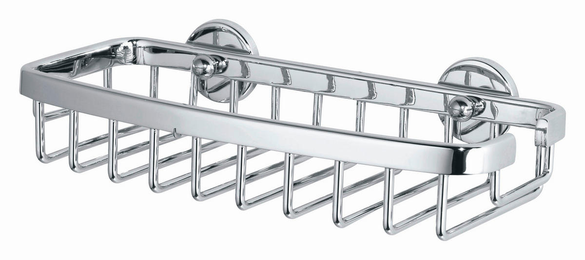 DUSCHABLAGE - Chromfarben, Basics, Metall (22/10,2/5cm) - Tesa