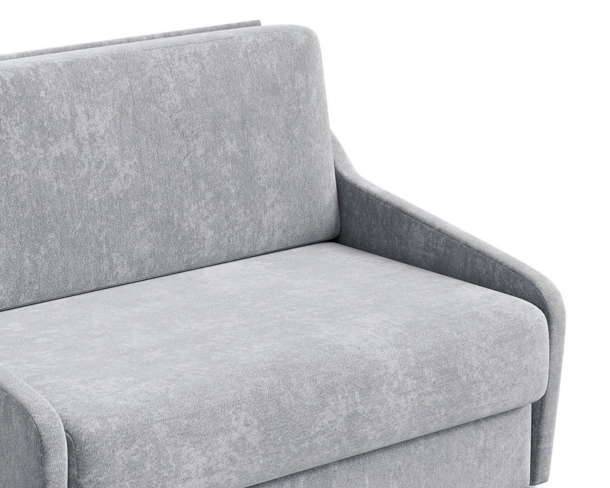 SCHLAFSOFA Grau  - Schwarz/Grau, Design, Kunststoff/Textil (136/86/113cm) - MID.YOU