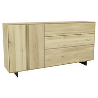SIDEBOARD Eichefarben  188,8/96,6/41 cm  - Eichefarben/Schwarz, Natur, Holz/Metall (188,8/96,6/41cm) - Cassando