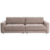 BIGSOFA in Cord Silberfarben  - Silberfarben/Schwarz, Modern, Textil (264/83/126cm) - Trendmanufaktur