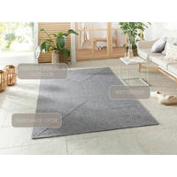 OUTDOORTEPPICH 80/150 cm Braided Hellgrau  - Hellgrau, Basics, Kunststoff (80/150cm)