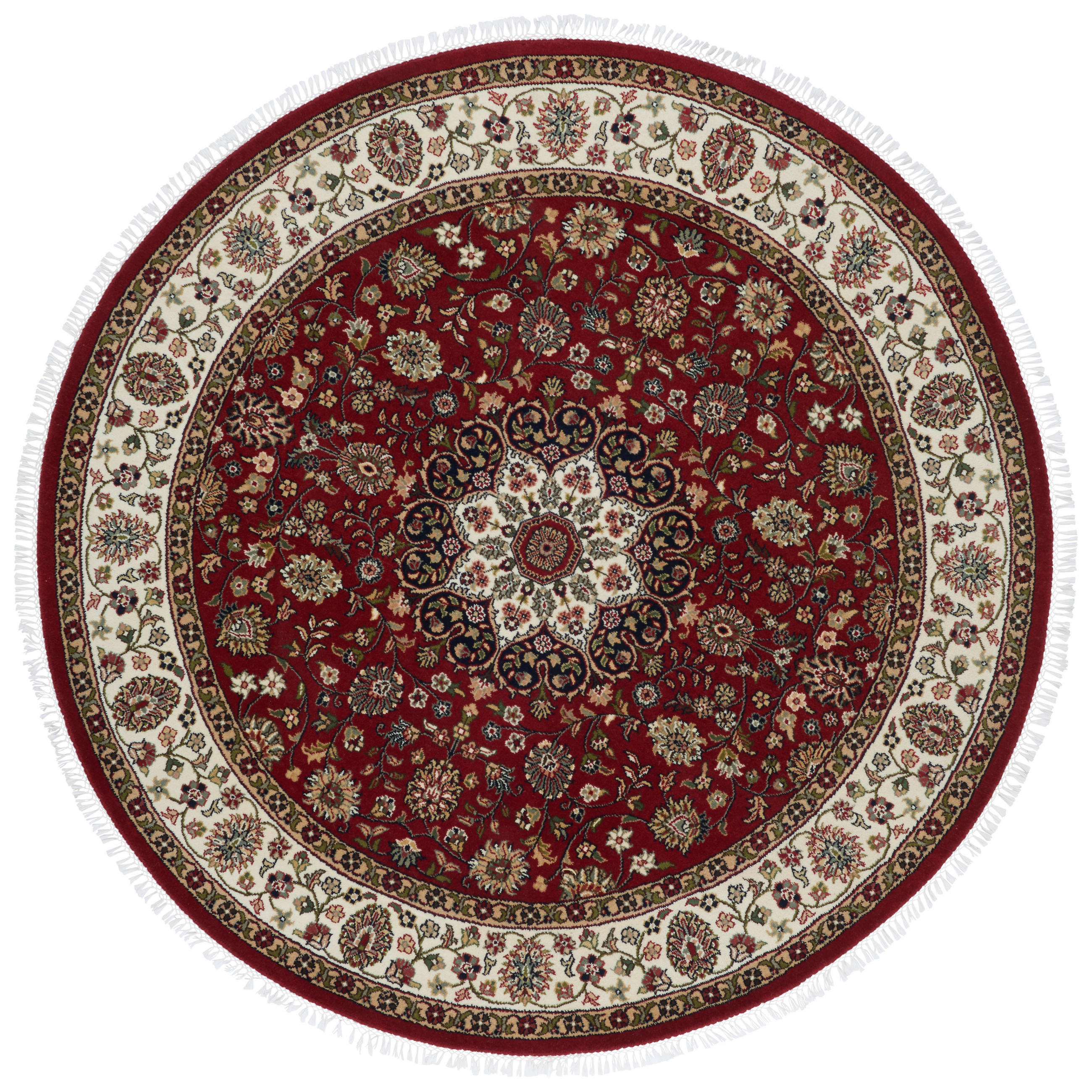 ORIENTALISK MATTA 100/100 cm Alkatif Classic  - beige/röd, Lifestyle, textil (100/100cm) - Cazaris