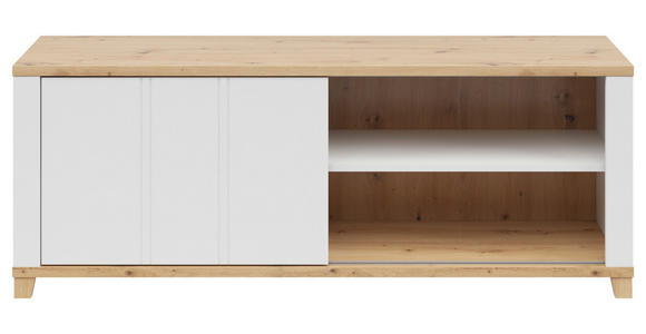 LOWBOARD in 174/65/48 cm - Eiche Artisan/Weiß, KONVENTIONELL, Holzwerkstoff/Kunststoff (174/65/48cm) - Hom`in
