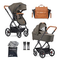 KINDERWAGENSET FX4 Life  - Cognac/Schwarz, Basics, Textil/Metall (57/129/100cm) - Gesslein