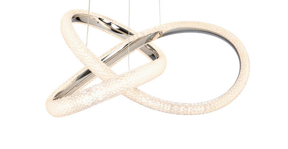LED-HÄNGELEUCHTE 53/150 cm - Chromfarben, Design, Kunststoff/Metall (53/150cm) - Novel