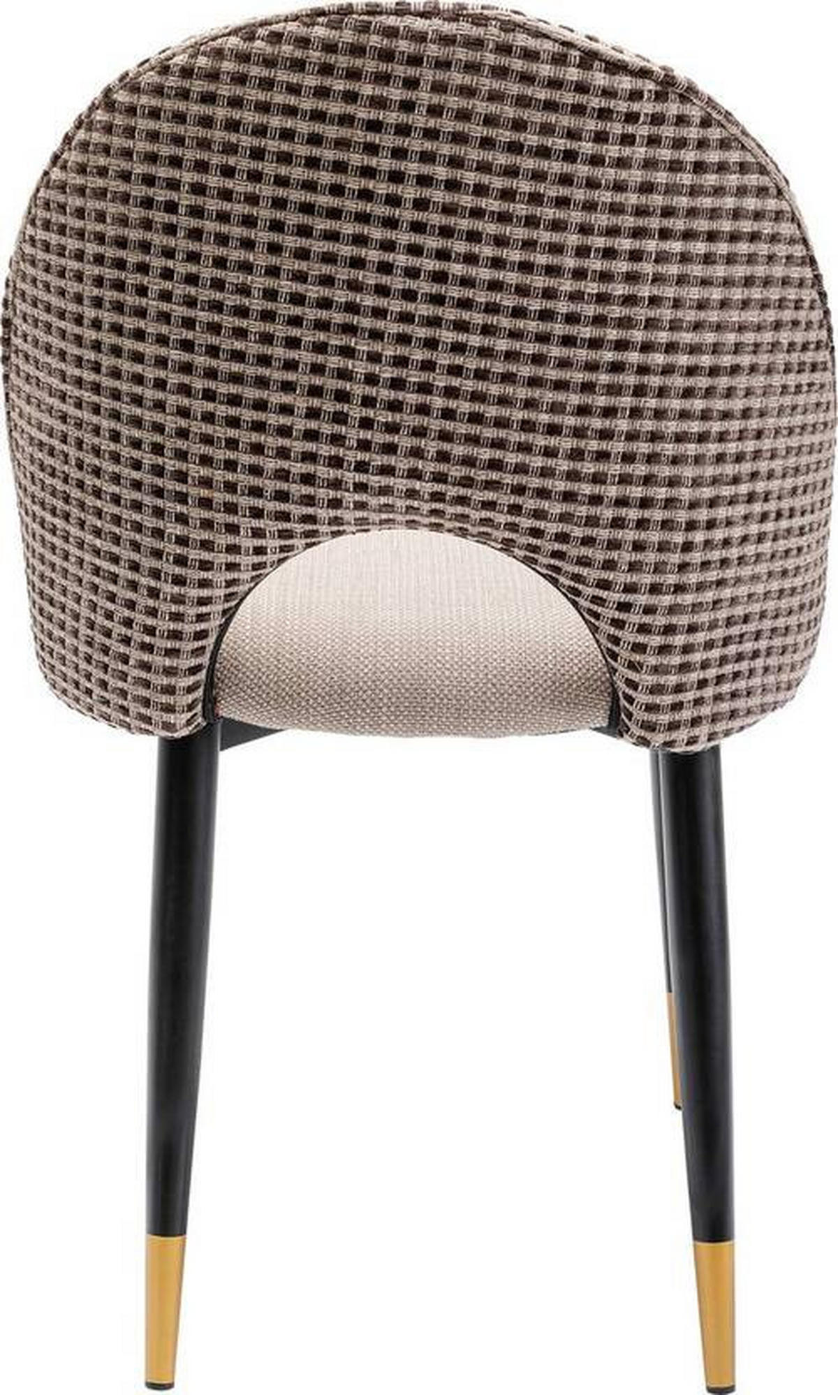 STUHL  in Stahl Webstoff Metall, Textil  - Beige/Goldfarben, Design, Textil/Metall (49/84/54cm) - Ambia Home
