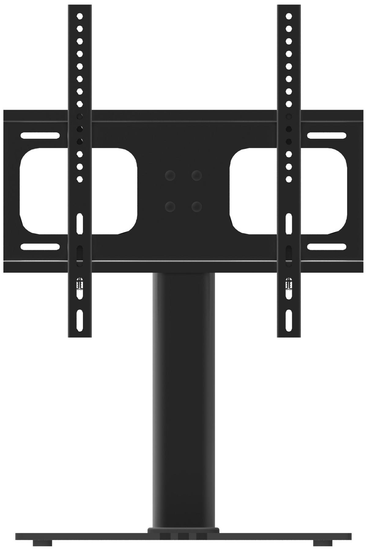 TV-RACK Metall, Glas Schwarz  - Schwarz, Basics, Glas/Metall (46/67,4/24cm) - MID.YOU