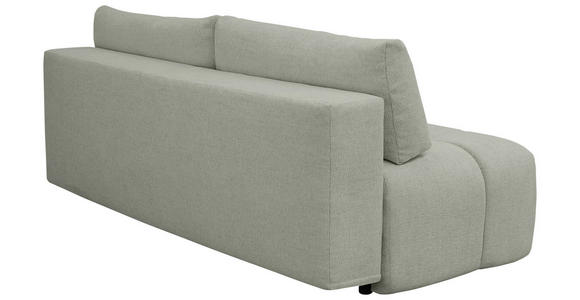 BOXSPRINGSOFA in Chenille Greige  - Greige/Schwarz, MODERN, Kunststoff/Textil (210/72/105cm) - Cantus