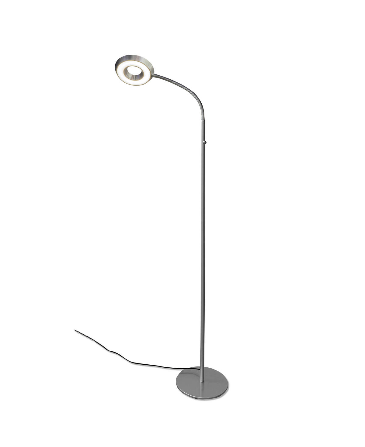 LED-STEHLEUCHTE 14,5/145 cm    - Schwarz/Grau, Design, Metall (14,5/145cm) - BOPP