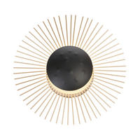 LED-WANDLEUCHTE Varras 30/30/9 cm   - Hellgelb/Schwarz, Trend, Metall (30/30/9cm) - Fischer & Honsel
