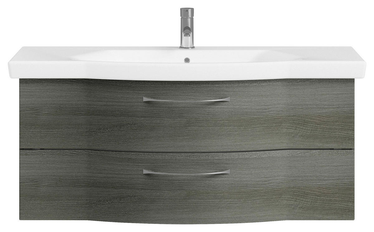 WASCHTISCHKOMBI 122 cm  - Chromfarben/Graphitfarben, KONVENTIONELL, Keramik/Holzwerkstoff (122cm) - Pelipal