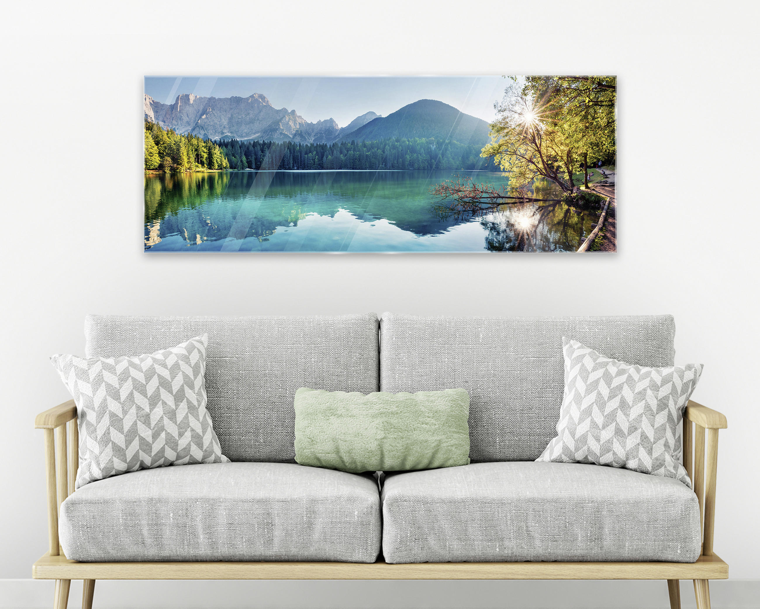 GLASBILD Landschaft & Natur 30/80 cm  - Multicolor, Natur, Glas (30/80cm) - Euroart