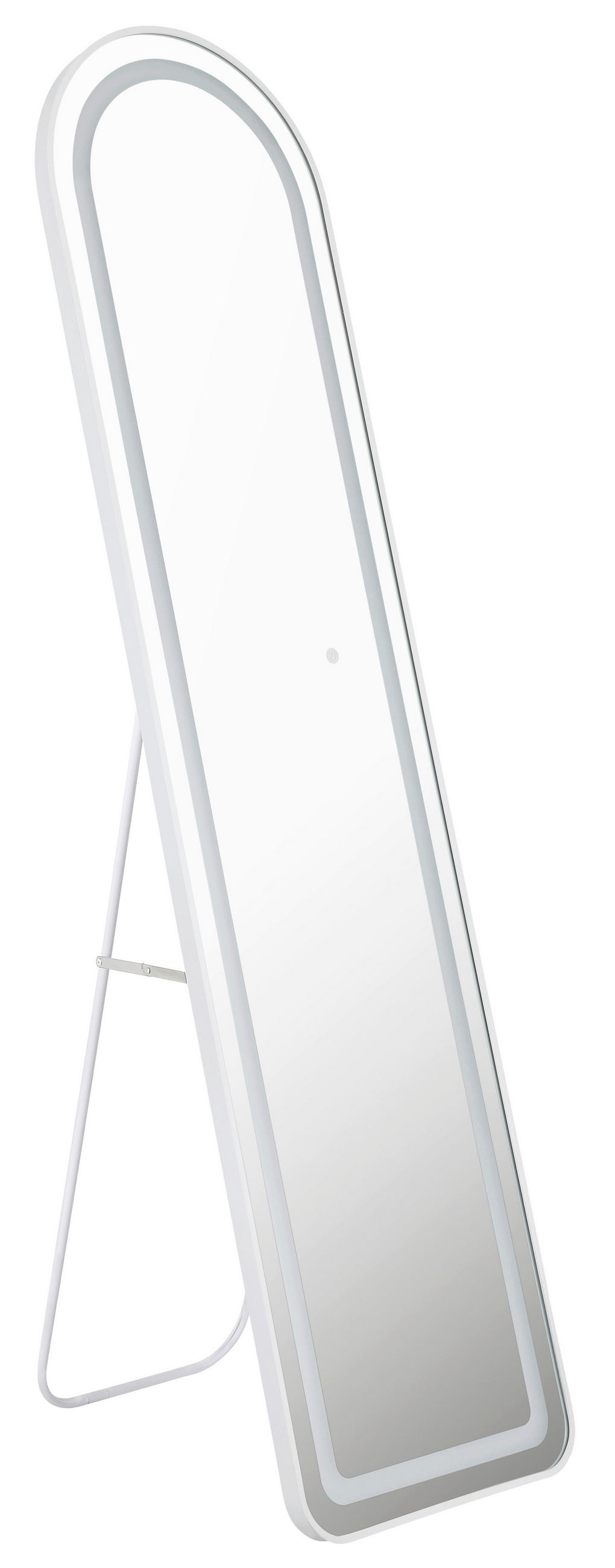STANDSPIEGEL  - Weiß, Design, Glas/Kunststoff (40/50/160cm) - Globo