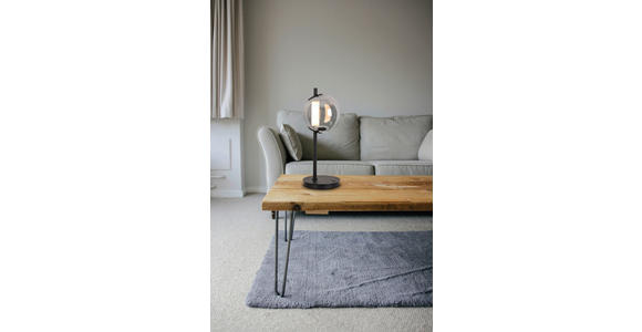 LED-TISCHLEUCHTE 20/51 cm - Chromfarben/Schwarz, Design, Glas/Kunststoff (20/51cm) - Dieter Knoll