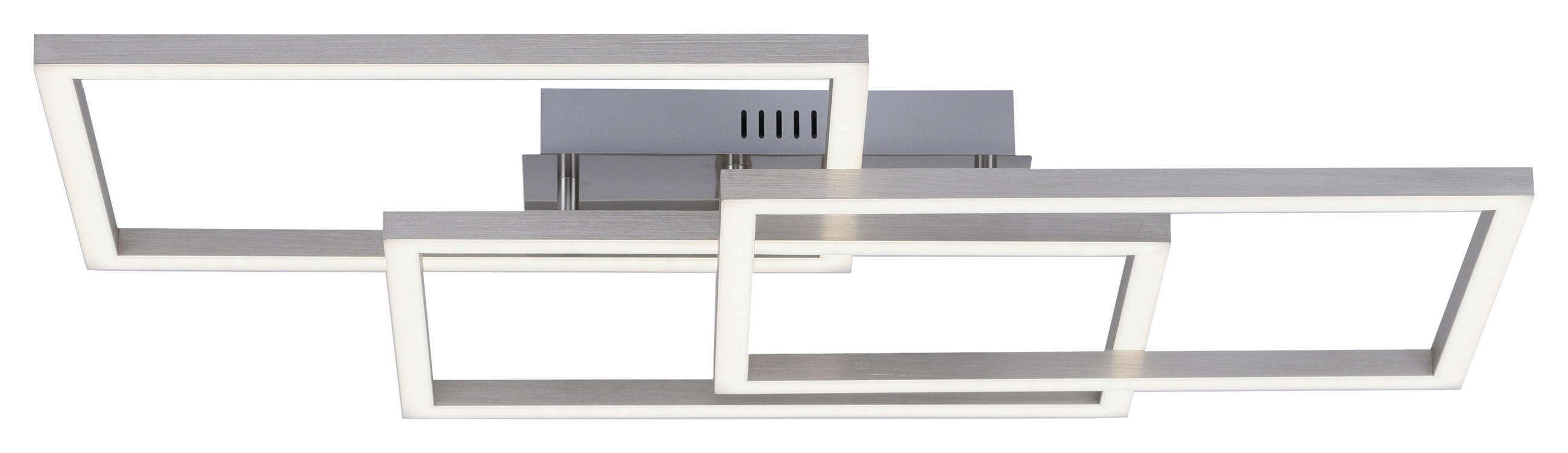LED-DECKENLEUCHTE 82/50/10,5 cm  - Silberfarben, Design, Kunststoff/Metall (82/50/10,5cm)