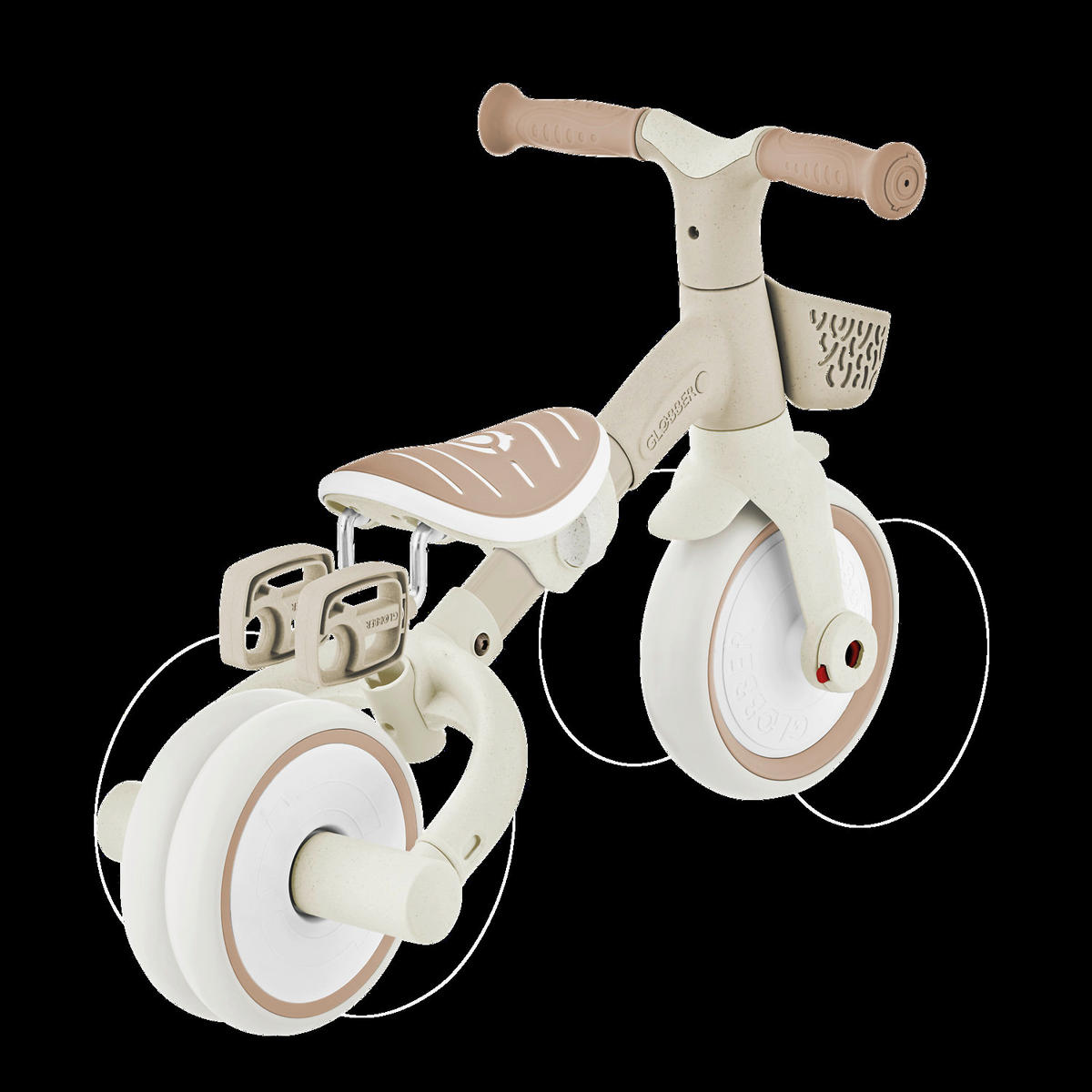 DREIRAD LEARNING TRIKE 2in1 PLUS ECO  - Taupe, Basics, Kunststoff (62,2kg) - GLOBBER