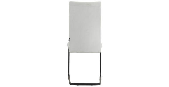 SCHWINGSTUHL in Eisen Mikrofaser - Beige/Schwarz, Design, Textil/Metall (44/100/59cm) - Carryhome
