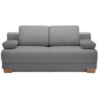 SCHLAFSOFA in Grau  - Eichefarben/Grau, Design, Holz/Textil (200/93/102cm) - Novel