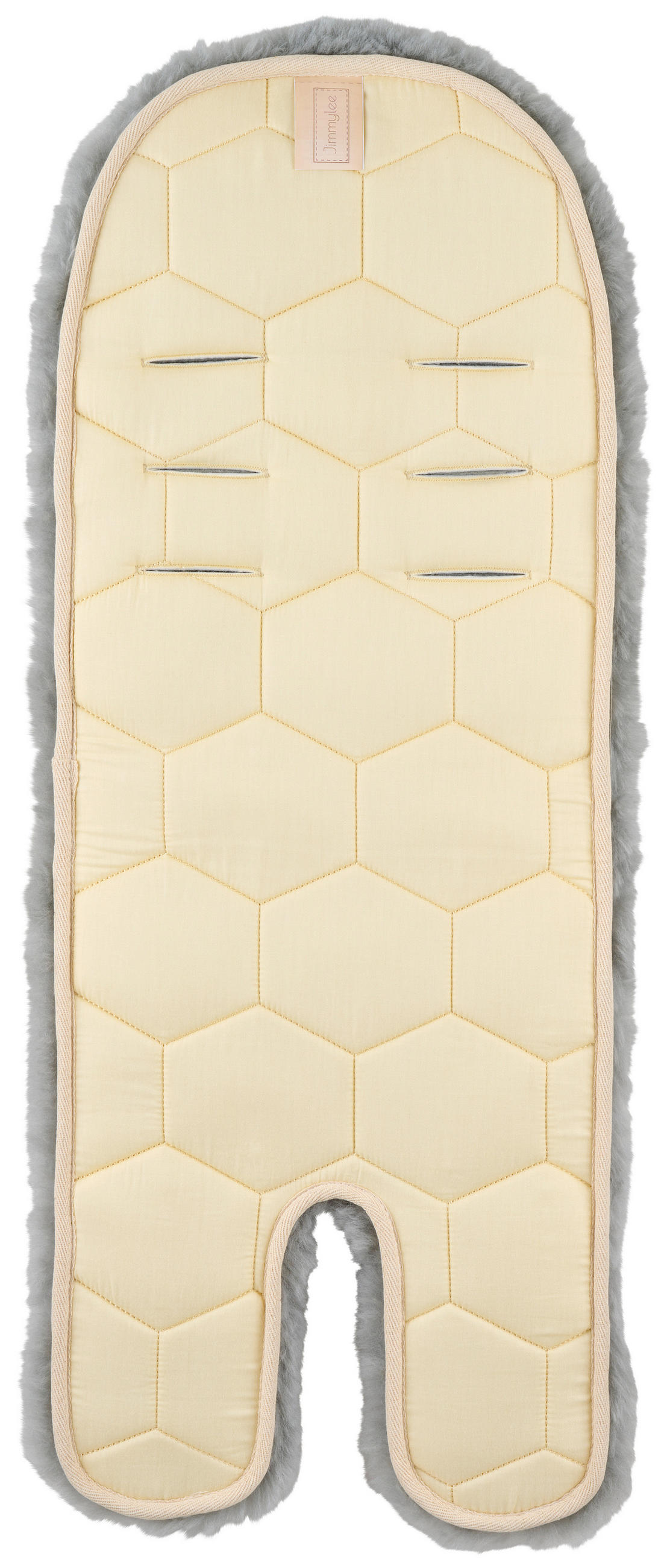 KINDERWAGENEINLAGE - Grau, Basics, Textil/Fell (30/79cm) - Jimmylee
