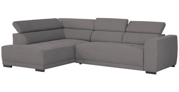 ECKSOFA Anthrazit Struktur - Anthrazit/Schwarz, Design, Kunststoff/Textil (205/284cm) - Xora