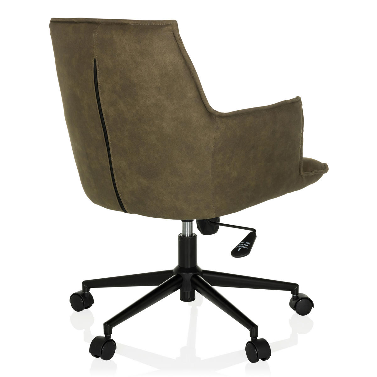 DREHSTUHL Grün  - Schwarz/Grün, MODERN, Kunststoff/Textil (54/85/70cm) - MID.YOU