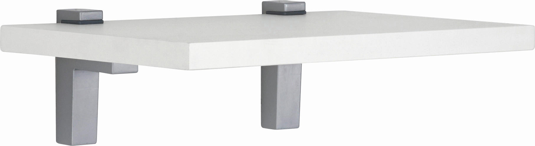 WANDBOARD Weiß  - Weiß, Design, Holzwerkstoff/Metall (60/2,2/25cm) - Moderano