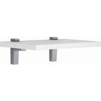 WANDBOARD Weiß  - Weiß, Design, Holzwerkstoff/Metall (60/2,2/25cm) - Moderano