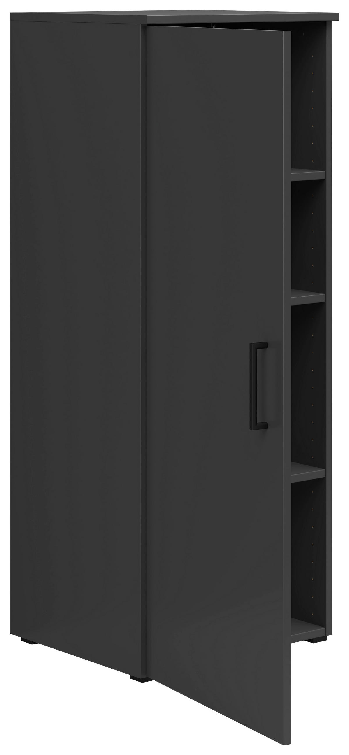 KOMMODE  in 45/115/40 cm  - Anthrazit/Schwarz, MODERN, Holzwerkstoff/Kunststoff (45/115/40cm) - Carryhome