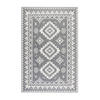 OUTDOORTEPPICH 80/150 cm Gemini Silberfarben, Weiß  - Silberfarben/Weiß, Design, Kunststoff/Textil (80/150cm) - Elle Decoration