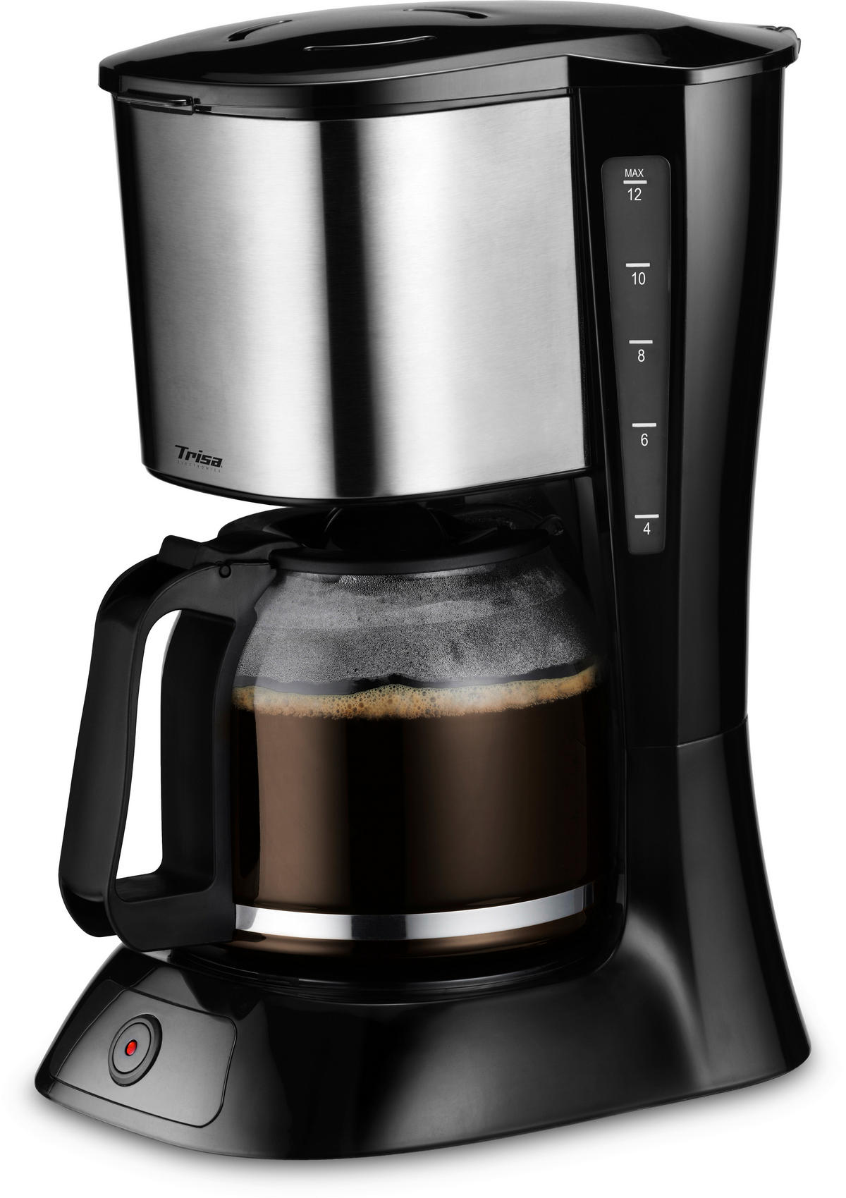 Kaffeemaschine Perfect  - Schwarz, MODERN, Kunststoff (24,5/19/34cm) - Trisa Electronics