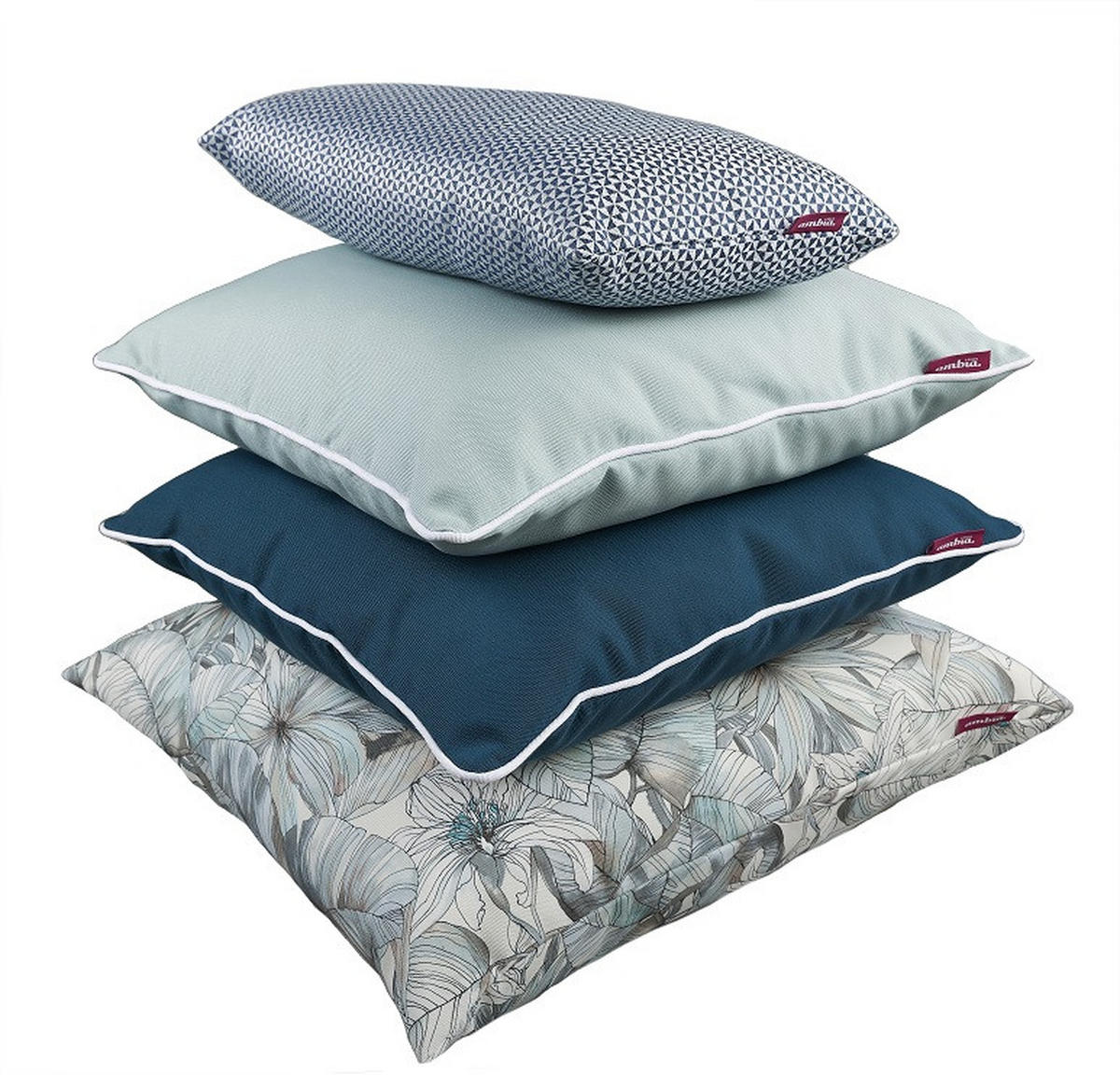 OUTDOOR-KISSEN Dunkelblau Uni  - Dunkelblau, Basics, Textil (50/50cm) - Ambia Garden