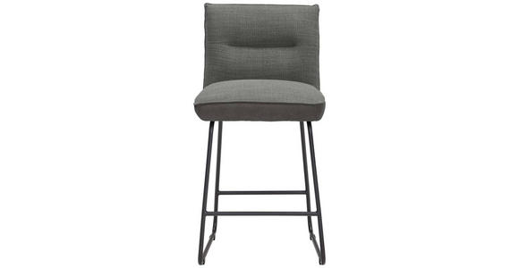 TRESENSTUHL in Grau, Schwarz, Dunkelgrau - Dunkelgrau/Schwarz, Design, Textil/Metall (48/92/54cm) - Dieter Knoll