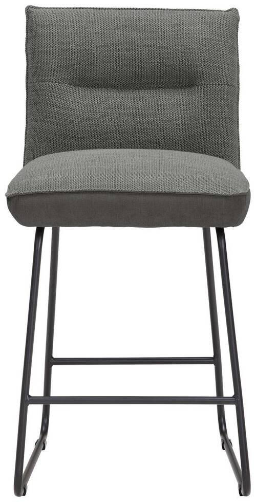 TRESENSTUHL Flachgewebe Grau, Schwarz, Dunkelgrau Stahl Stoffauswahl, Typenauswahl, Gestellauswahl  - Dunkelgrau/Schwarz, Design, Textil/Metall (48/92/54cm) - Dieter Knoll
