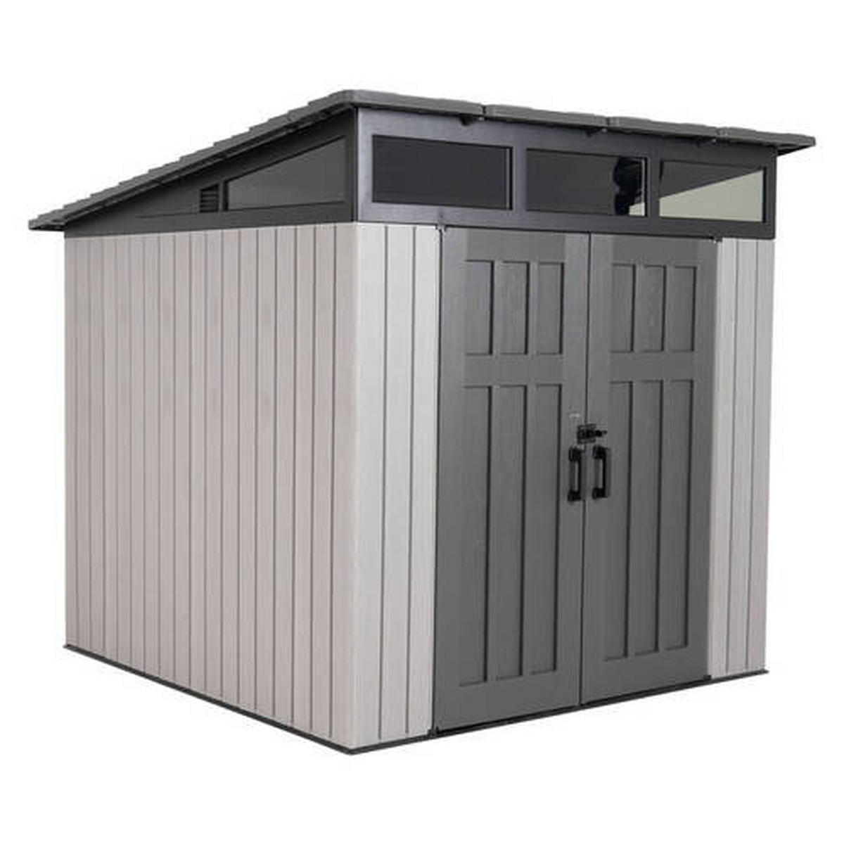 GERÄTEHAUS 254/237/254 cm  - Grau, Basics, Kunststoff (254/237/254cm)
