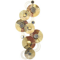 WANDDEKO Metall  - Goldfarben, Design, Metall (7/109/51cm) - MID.YOU