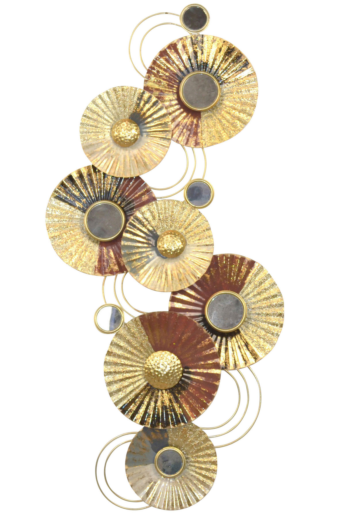 WANDDEKO Metall  - Goldfarben, Design, Metall (7/109/51cm) - MID.YOU