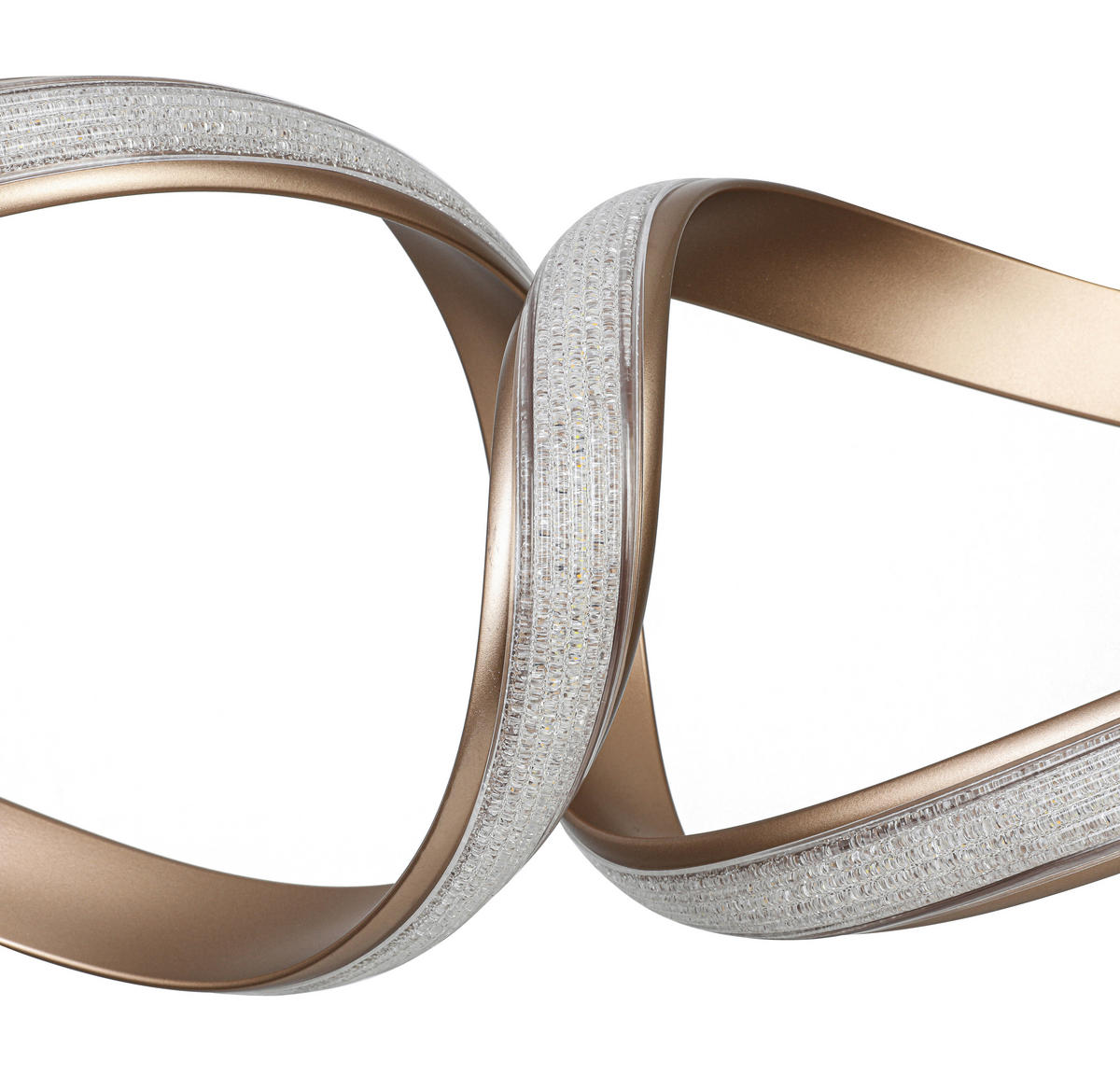 LED-HÄNGELEUCHTE Porec 71/27/150 cm  - Transparent/Cappuccino, Design, Kunststoff/Metall (71/27/150cm) - Novel
