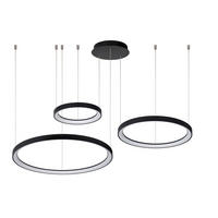LED-PENDELLEUCHTE    - Schwarz, Design, Kunststoff (78/78/200cm) - Lucide