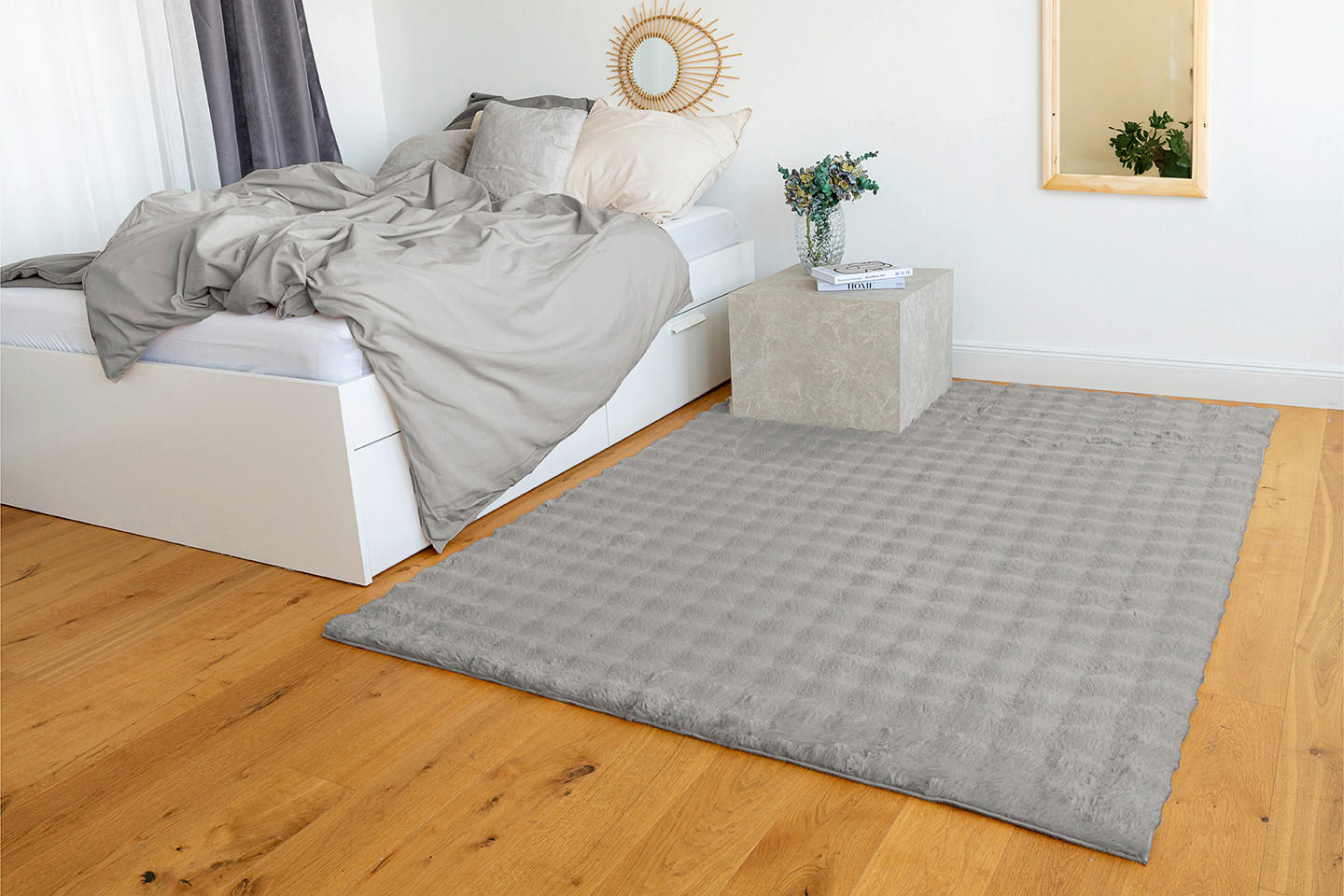 HOCHFLORTEPPICH 200/290 cm Hailey Grau  - Grau, Basics, Textil (200/290cm) - Novel