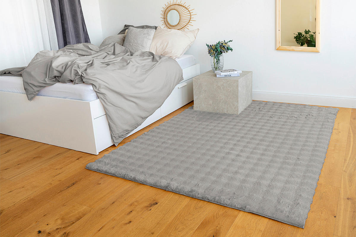HOCHFLORTEPPICH 160/230 cm Hailey Grau  - Grau, Basics, Textil (160/230cm) - Novel