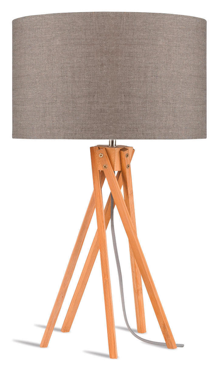 TISCHLEUCHTE GOOD&MOJO 32/59/32 cm - Naturfarben/Grau, Trend (32/59/32cm) - Good & Mojo